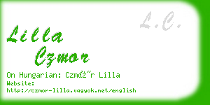 lilla czmor business card